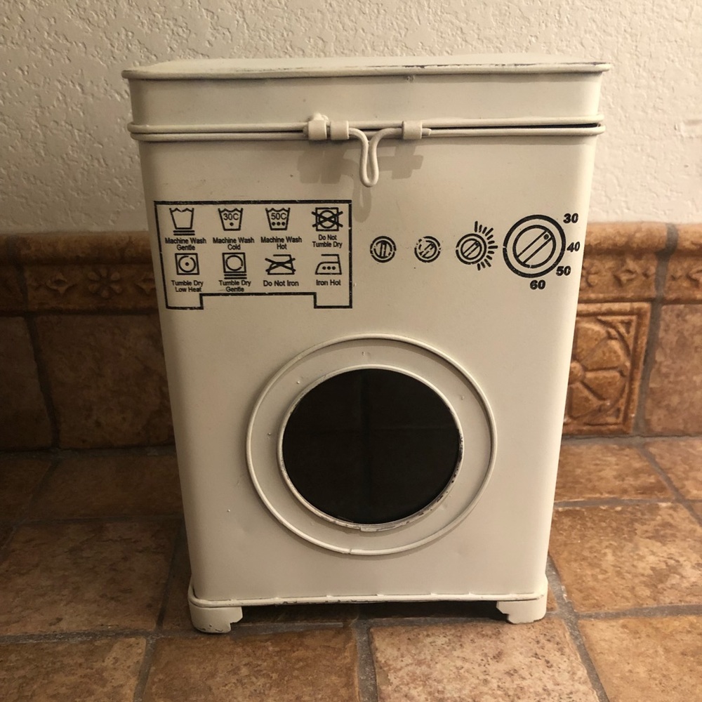 World Market Layla Laundry Metal Storage Box